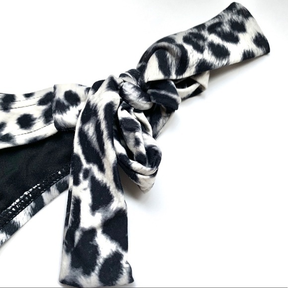 | vince camuto • wild side leopard print tie bikini bottoms xs | - Picture 3 of 6